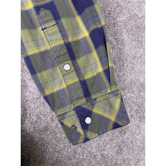 511 Tactical Concealed Carrier Men Shirt Large Plaid Pearl Snap Western - Picture 6 of 11